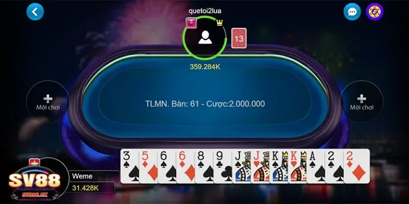 bài Tiến Lên Miền Nam SV88 Tổng quan về game bài tiến lên miền Nam SV88