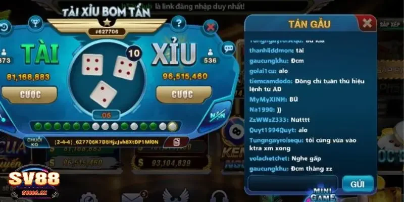 Tài Xỉu Bom Tấn SV88 Điểm nổi bật của sân chơi tài xỉu bom tấn SV88